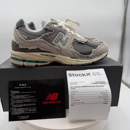 New Balance 2002R Protection Pack Rain Cloud Gray Size 8.5
