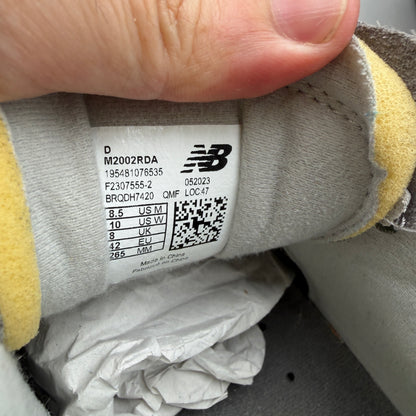 New Balance 2002R Protection Pack Rain Cloud Gray Size 8.5