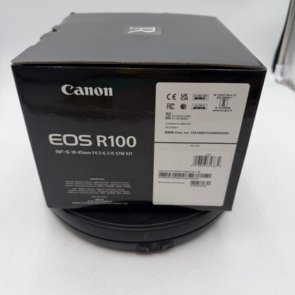 New Canon EOS R100 Digital Camera Kit - Black