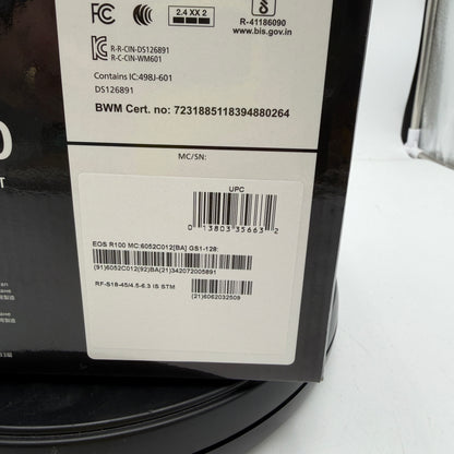 New Canon EOS R100 Digital Camera Kit - Black