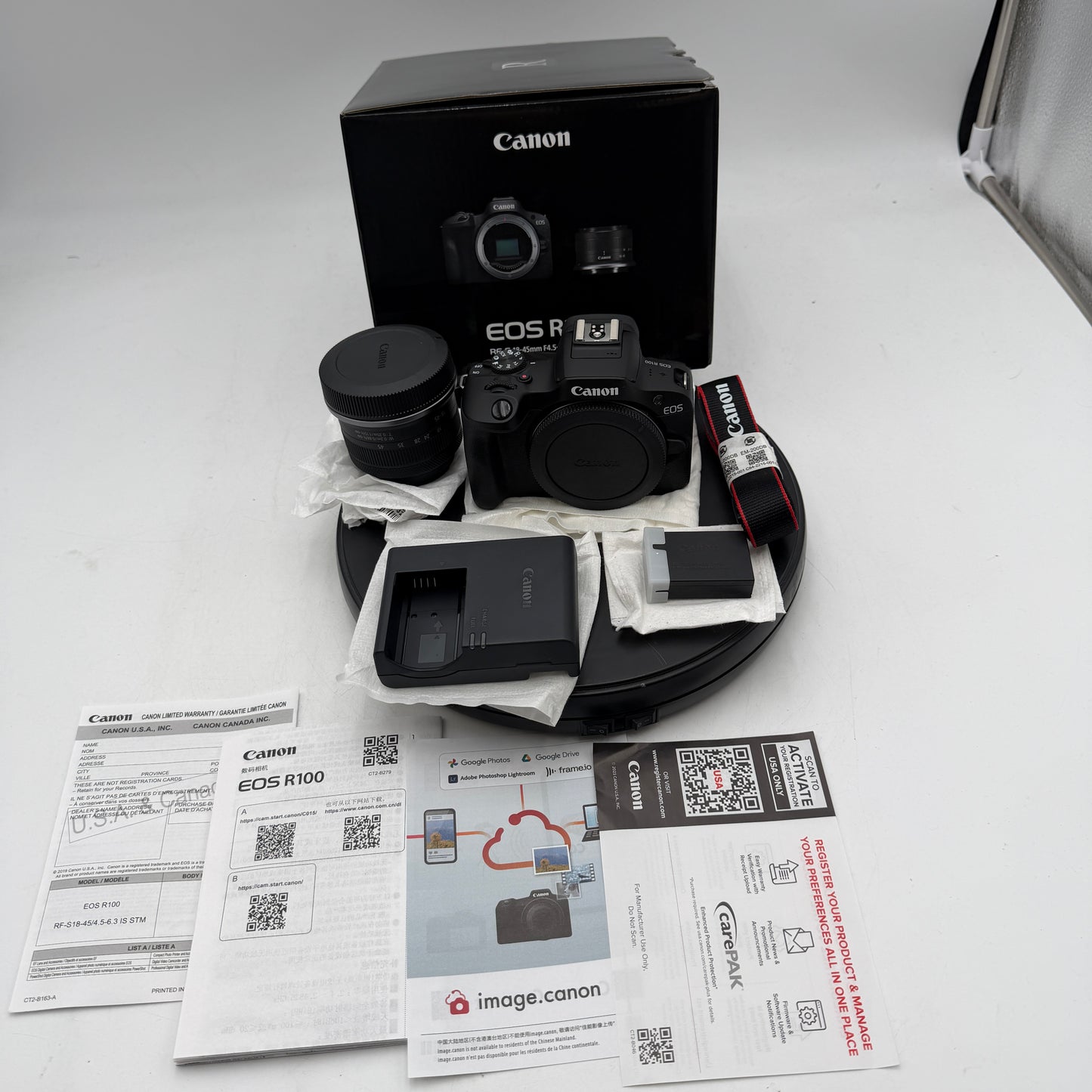New Canon EOS R100 Digital Camera Kit - Black