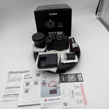 New Canon EOS R100 Digital Camera Kit - Black