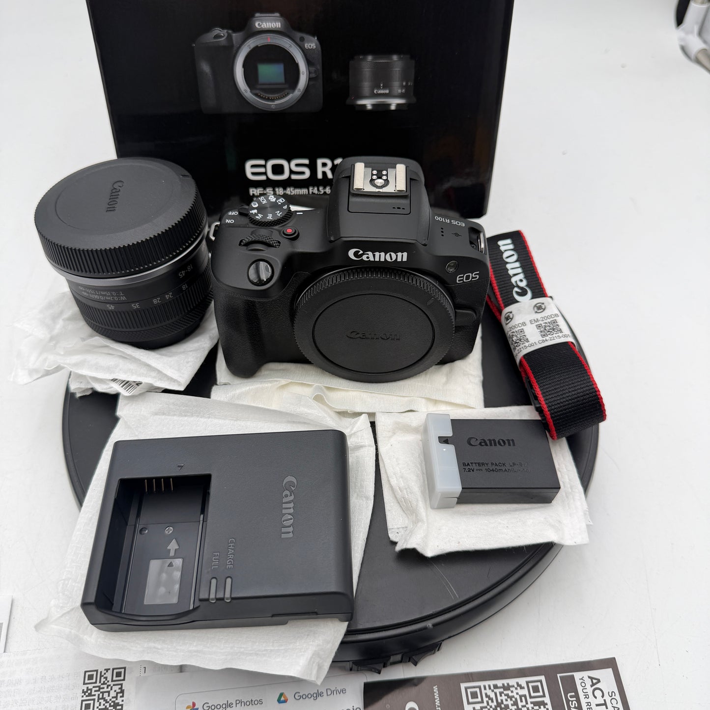 New Canon EOS R100 Digital Camera Kit - Black