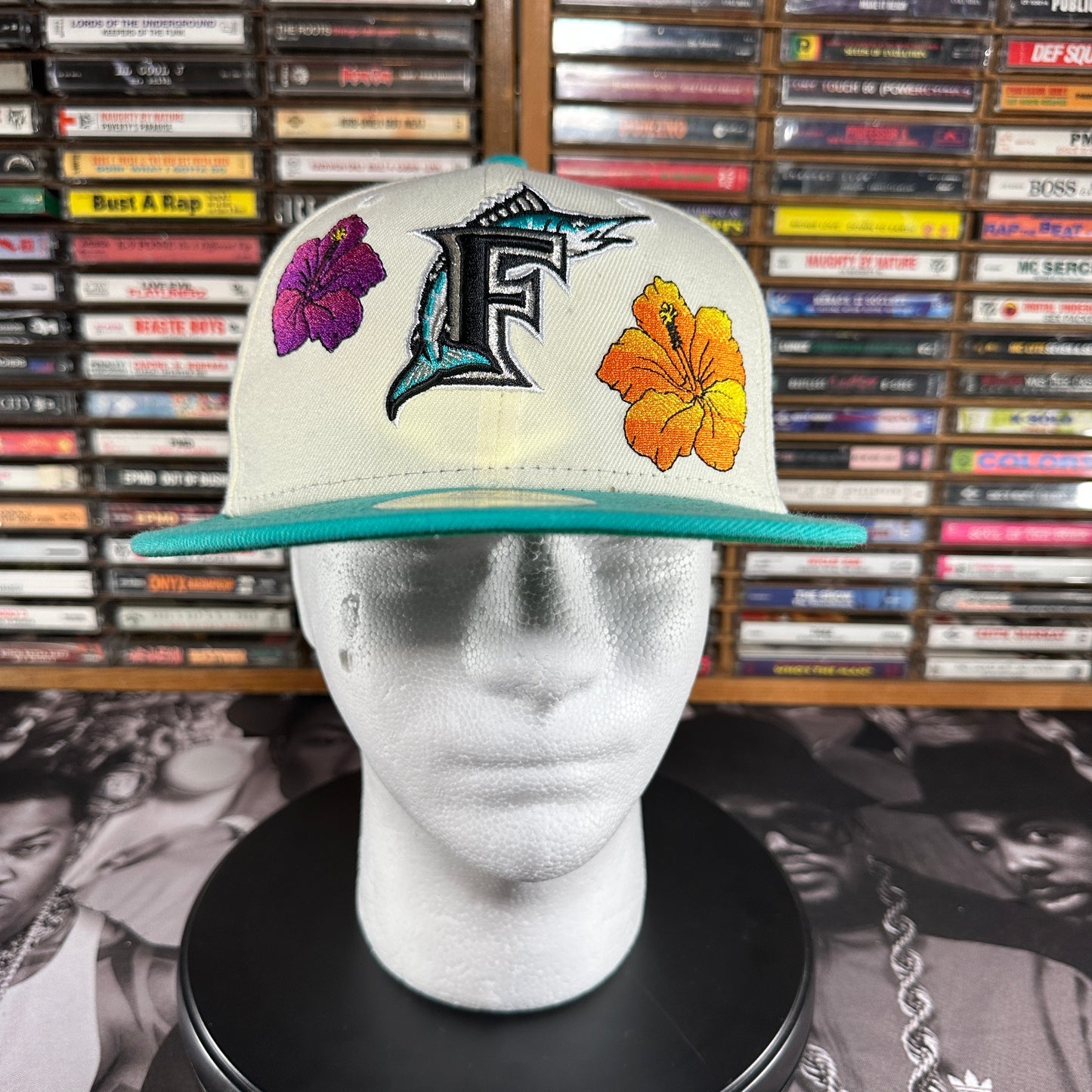 New Era 59Fifty Hibiscus Florida Marlins 97 World Series Fitted  70653422