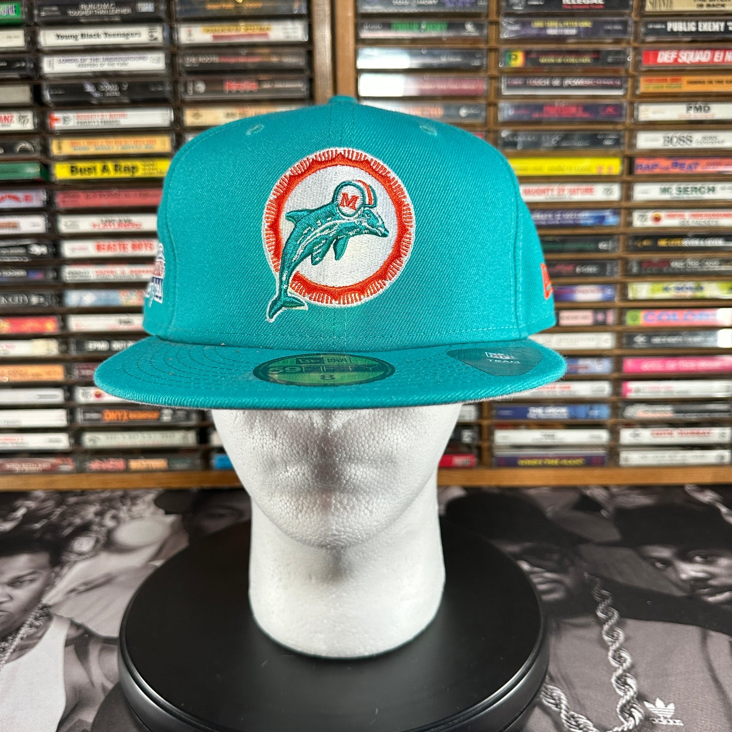 New Era Miami Dolphins Super Bowl XVII Hat Size 8