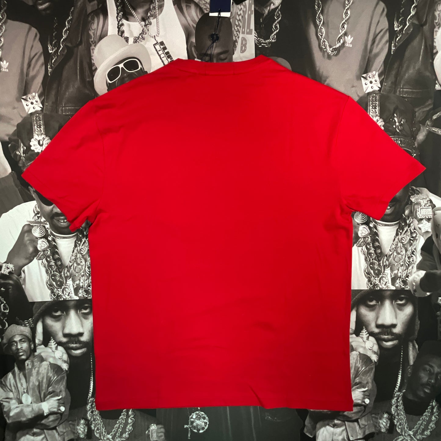 New Polo Ralph Lauren Classic Fit Polo Ski 92 T-Shirt Red Size Medium