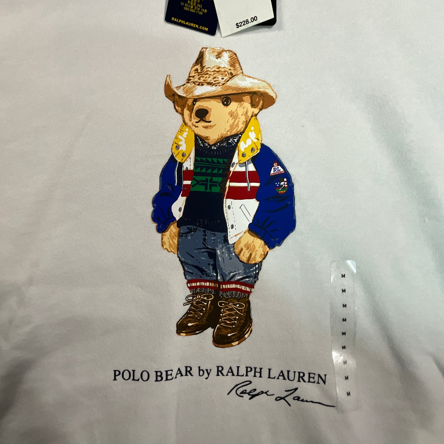 New Polo Ralph Lauren Polo Bear Color-Blocked Fleece Hoodie 710883542005