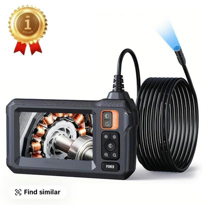 New Susumu Industrial Endoscope - Black -Car Inspection Camera, Waterproof Car Inspection Tool with LCD Screen,