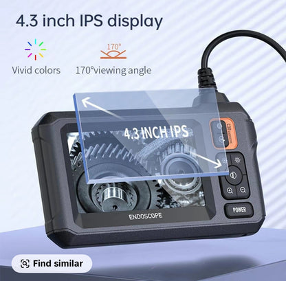 New Susumu Industrial Endoscope - Black -Car Inspection Camera, Waterproof Car Inspection Tool with LCD Screen,
