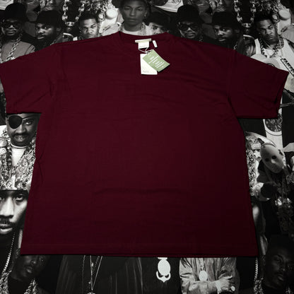 NWT H&M Heavyweight Cotton Tee Burgundy SZ XL