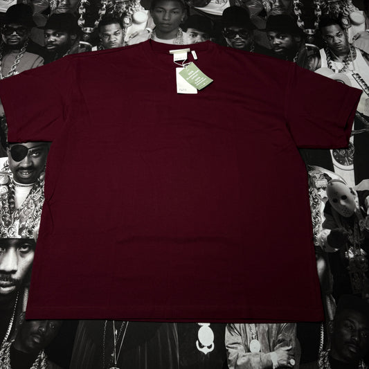 NWT H&M Heavyweight Cotton Tee Burgundy SZ XL