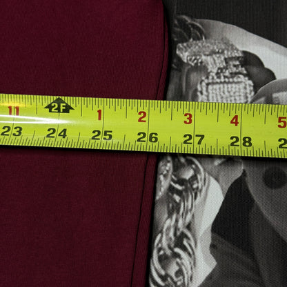 NWT H&M Heavyweight Cotton Tee Burgundy SZ XL