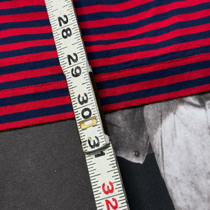 NWT Polo Ralph Lauren Striped Classic Fit Crest Polo Shirt Medium Red