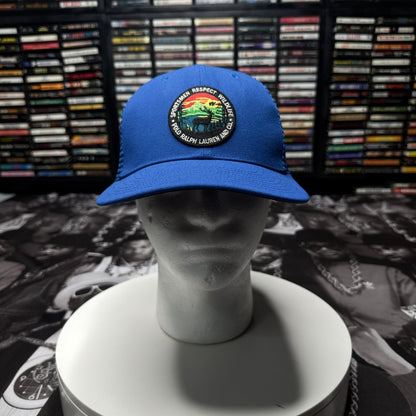 NWT Polo Ralph Lauren Sportsman Respect Wildlife Patch Trucker Hat Cap Outdoors Blue