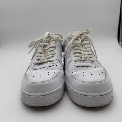 Nike Air Force 1 '07 Shoes Triple White CW2288-111 - Size 12 Used Condition