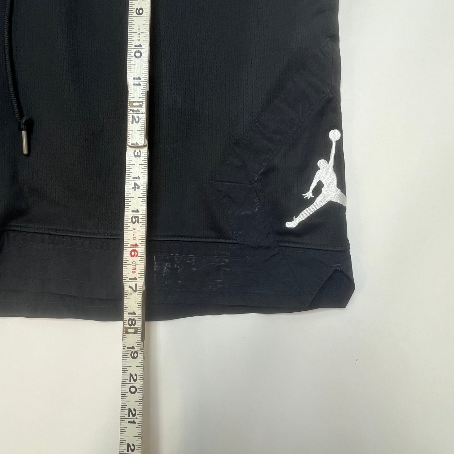 Nike Air Jordan Mens Jumpman Logo Basketball Shorts XL Black Used