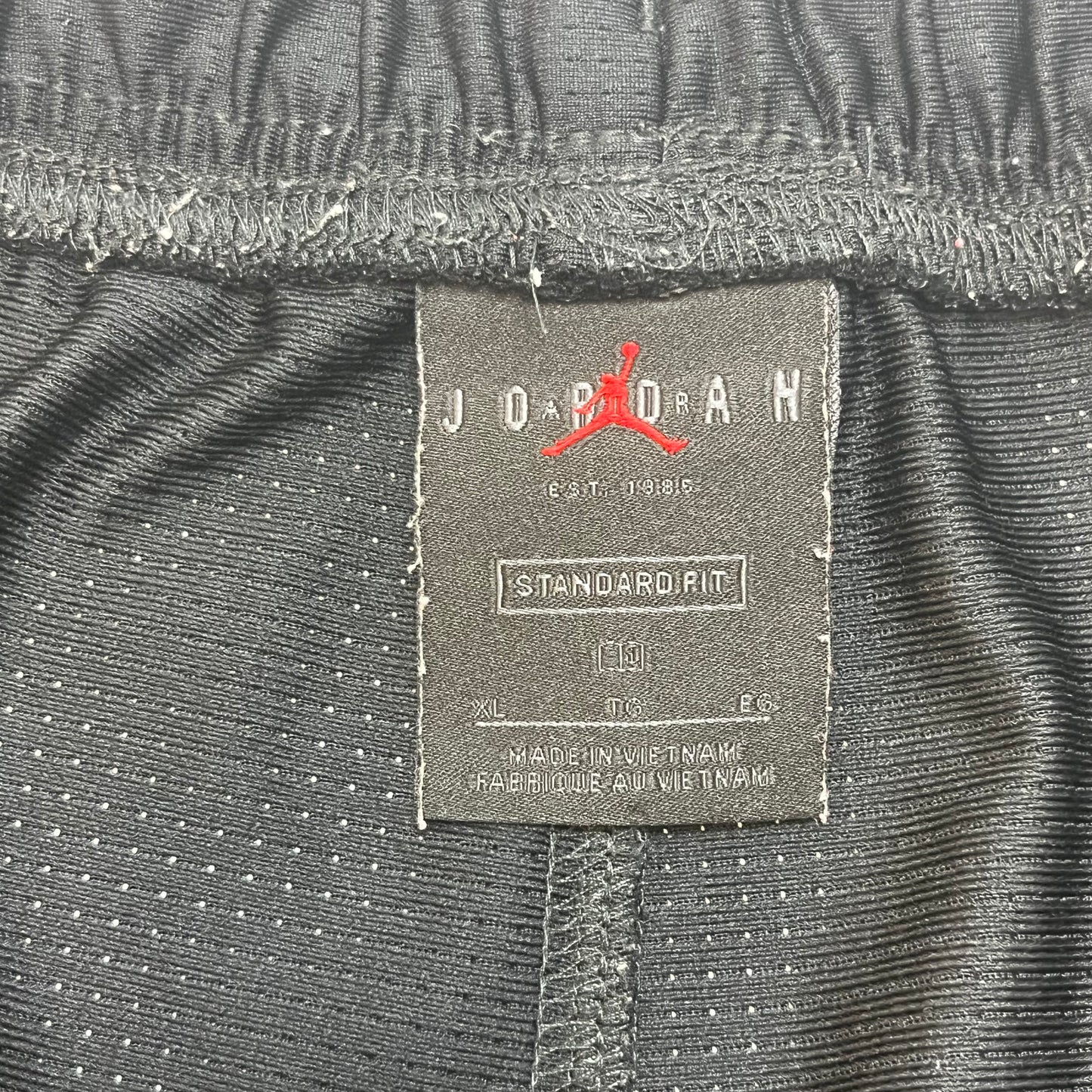 Nike Air Jordan Mens Jumpman Logo Basketball Shorts XL Black Used