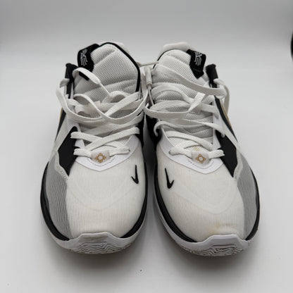 Used Nike Kyrie Low 5 Mens Size 12 Black White Gold Basketball Shoes DJ6012 101