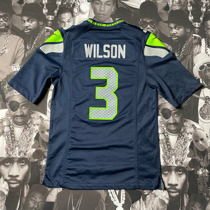 Nike Seattle Seahawks Limited Team Color Home Football Jersey - Wilson - Navy Blue Sm