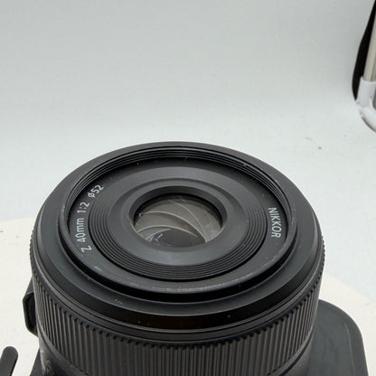 Nikkon Nikkor Z 40mm f/2 Camera Lens - Black, Used A