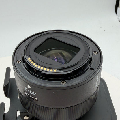 Nikkon Nikkor Z 40mm f/2 Camera Lens - Black, Used A