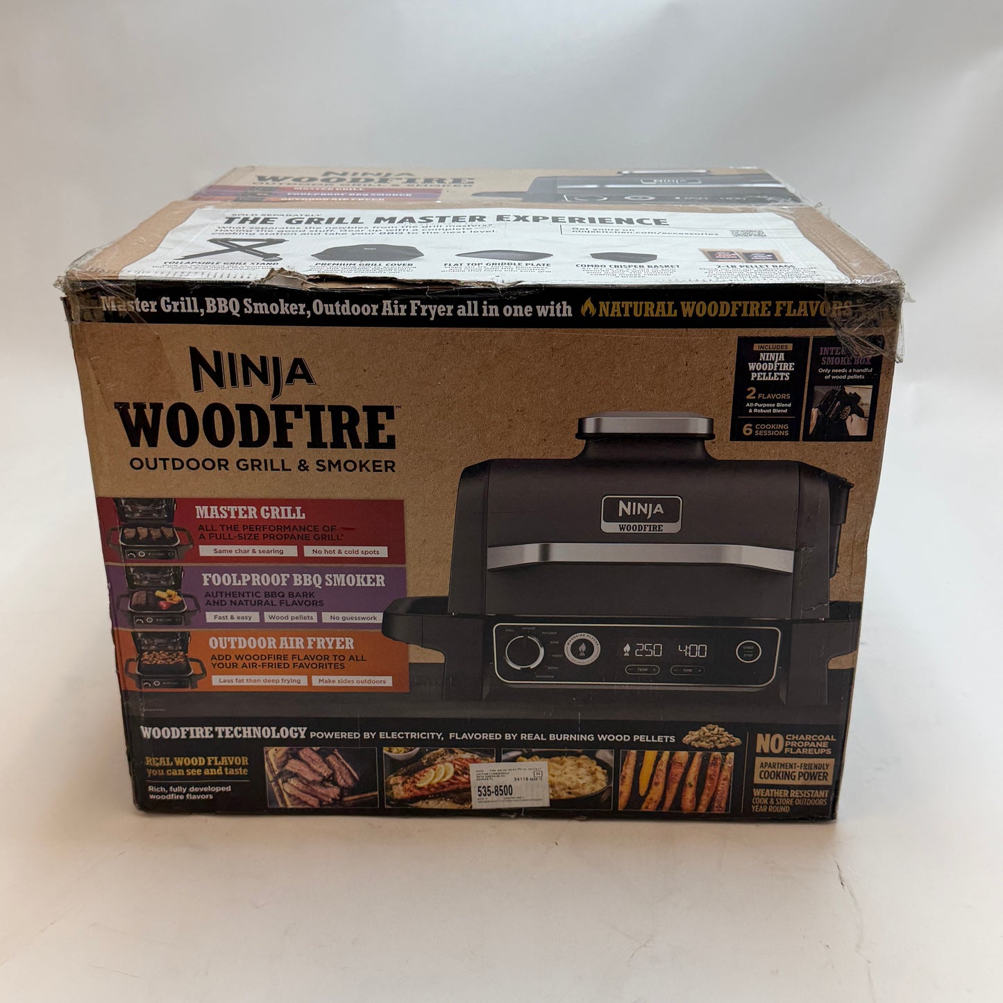Ninja Woodfire Outdoor Grill & Smoker Black New In Box