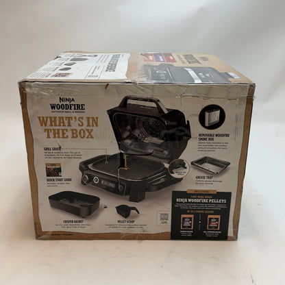 Ninja Woodfire Outdoor Grill & Smoker Black New In Box