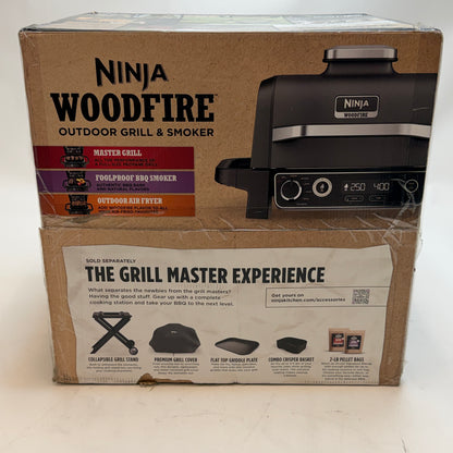 Ninja Woodfire Outdoor Grill & Smoker Black New In Box