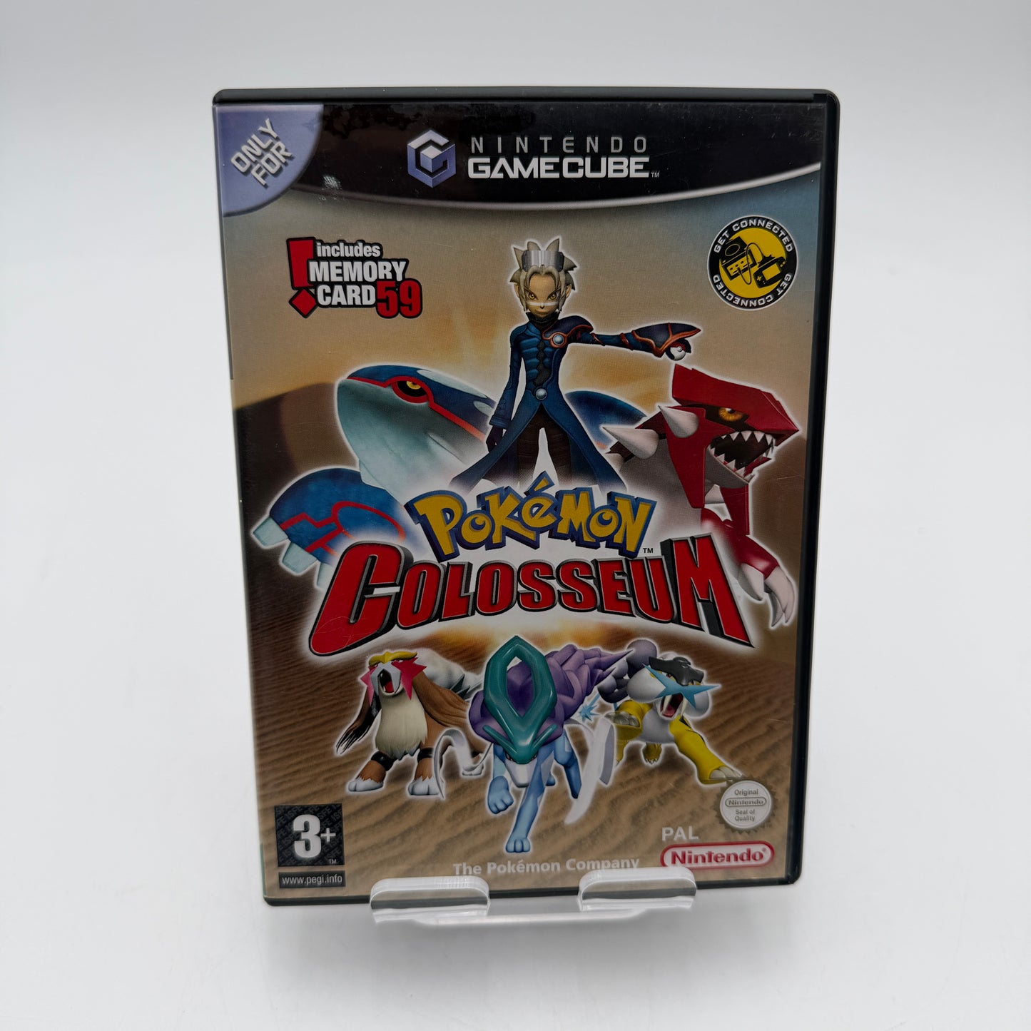 Nintendo Gamecube Pokemon Colosseum with Box PAL VERSION READ