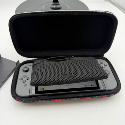 Nintendo Switch HAC-001-01 2019 Black Console with Case & Dock