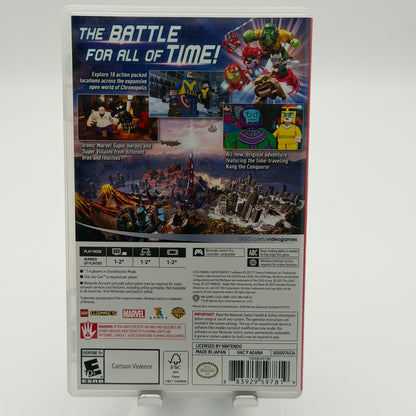Nintendo Switch LEGO Marvel Super Heroes 2 Video Game Used With Box