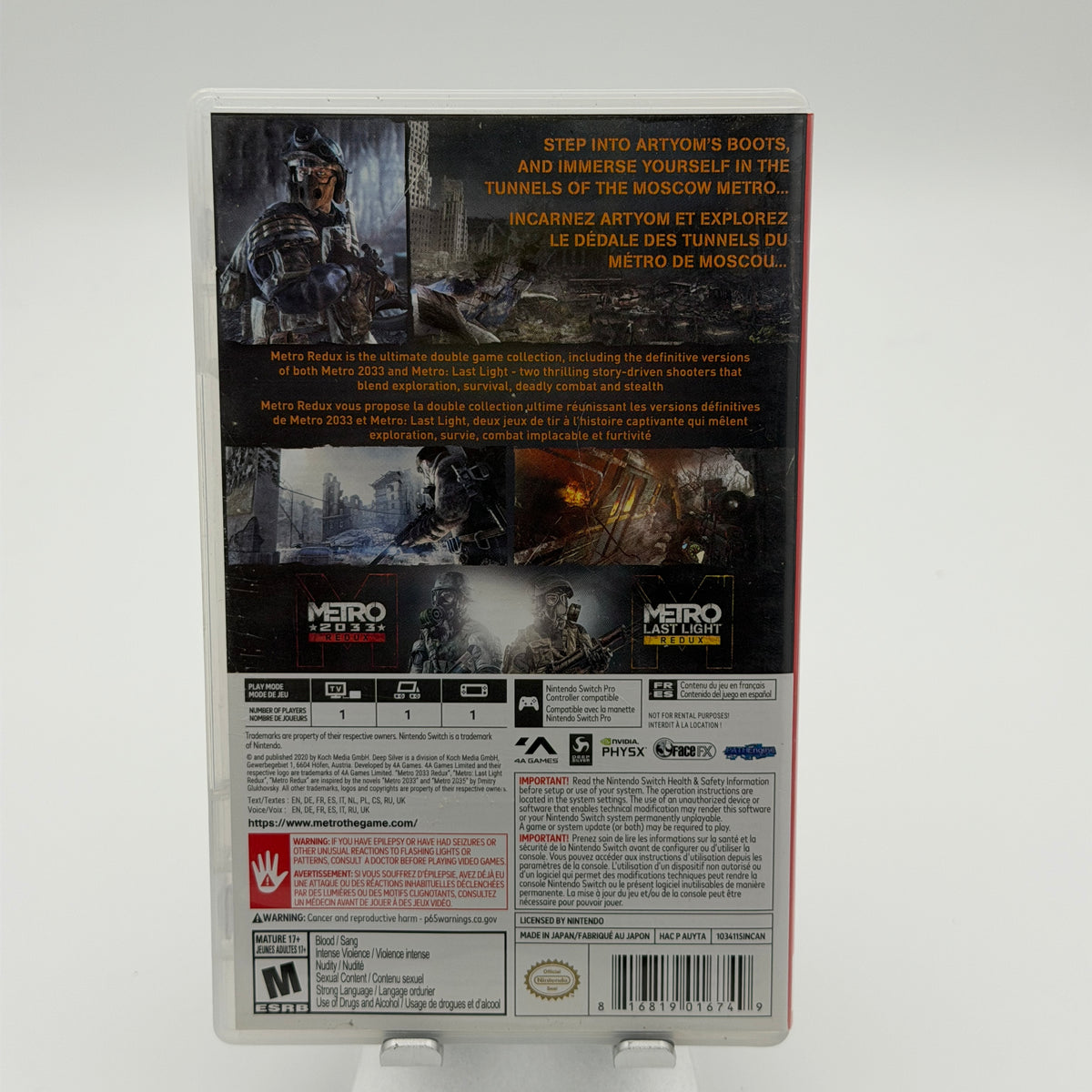 Nintendo Switch Metro Redux Used With Box