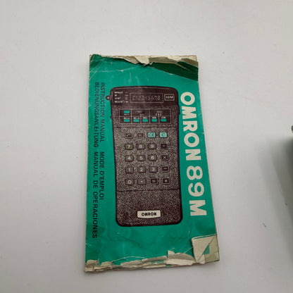 OMRON Vintage 1975 88M Calculator Green - Tested Working