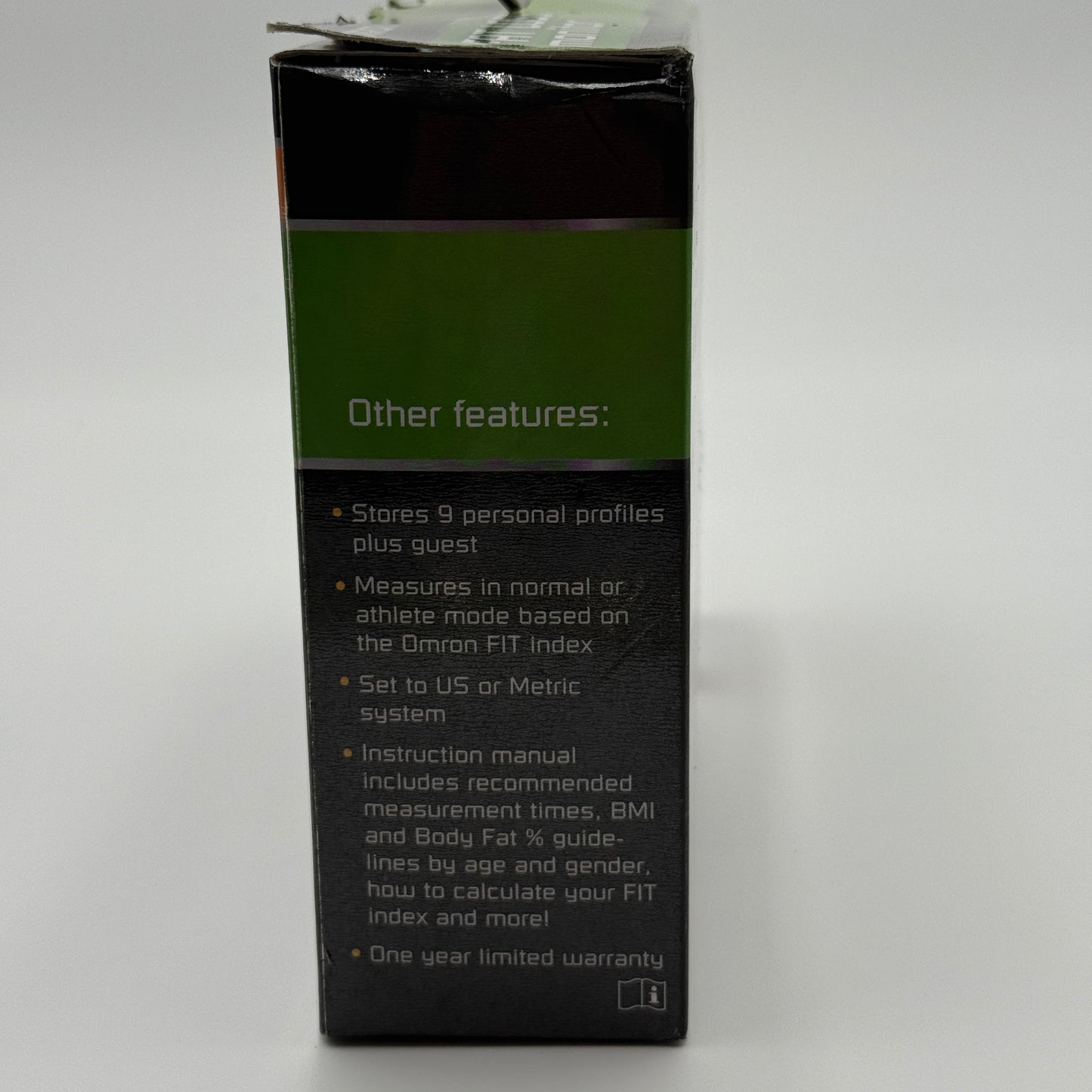Omron Fat Loss Monitor - New Open Box - Black - Free Shipping & Returns