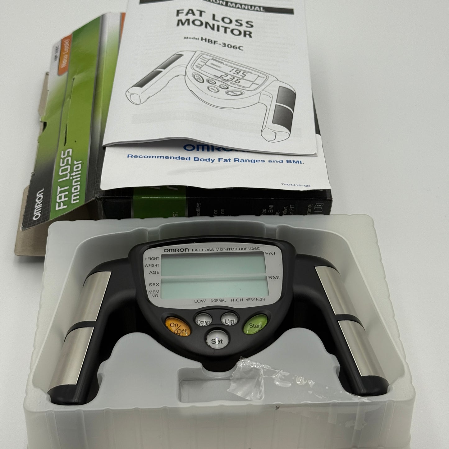 Omron Fat Loss Monitor - New Open Box - Black - Free Shipping & Returns