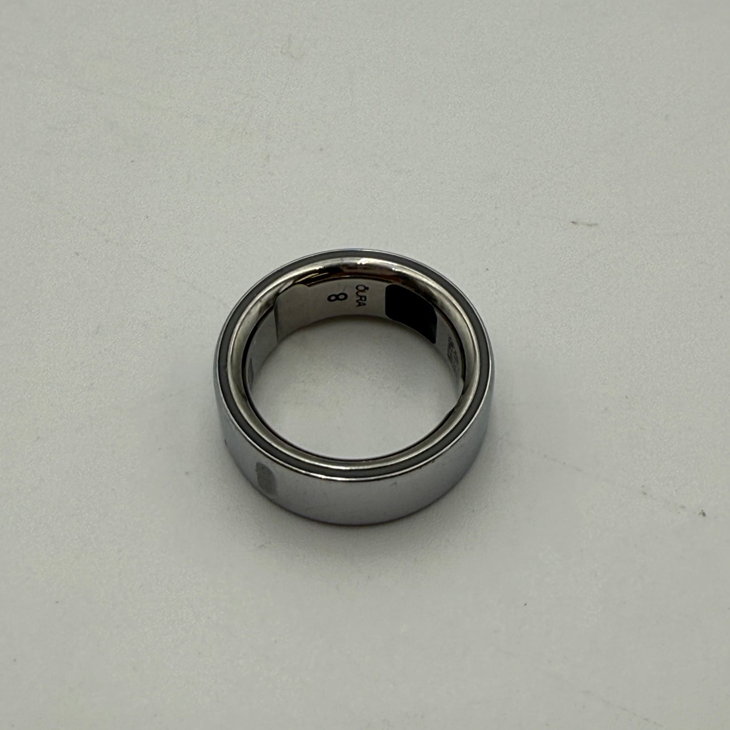 Oura Ring 4 Size 8 Smart Ring Silver Used - A