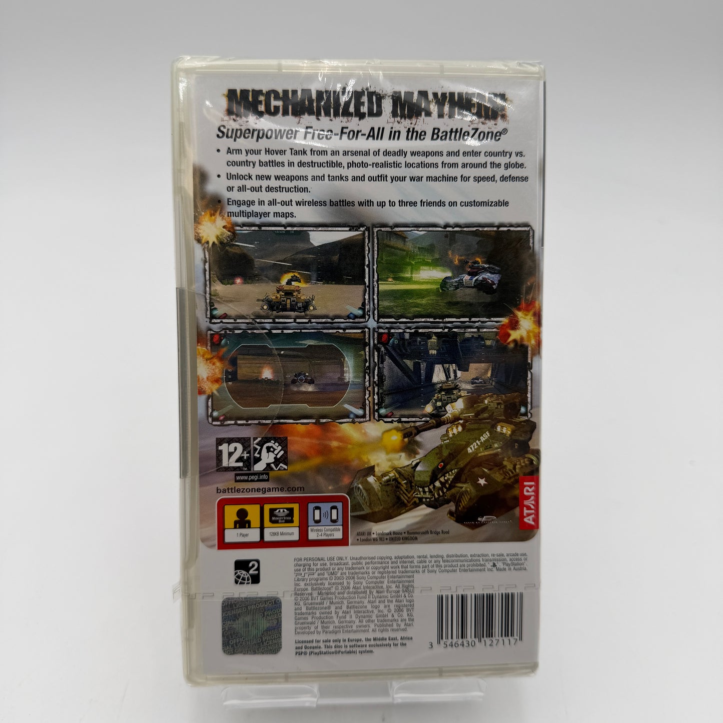 PSP Battle Zone Video Game with Box and Manual NEW