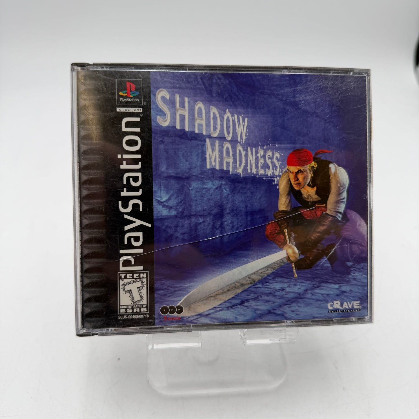 PS1 PlayStation Shadow Madness Video Game Complete with Case, Manual and Inserts