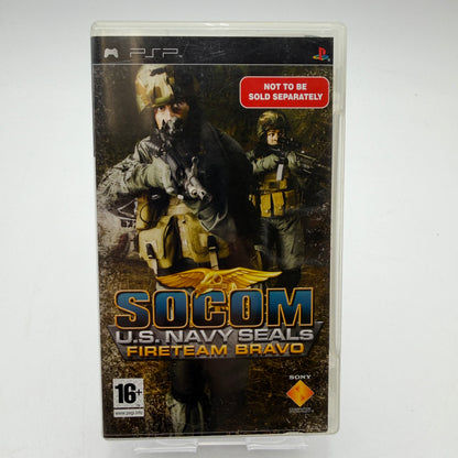PSP SOCOM US Navy Seals Fireteam Bravo Video Game with Box