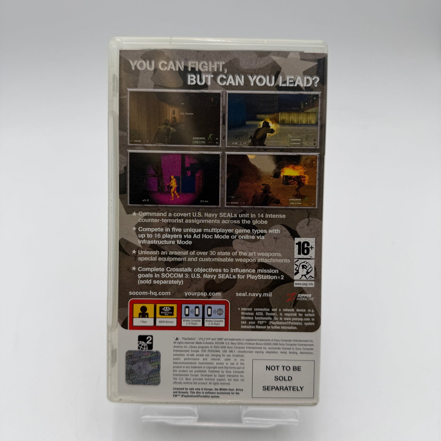 PSP SOCOM US Navy Seals Fireteam Bravo Video Game with Box