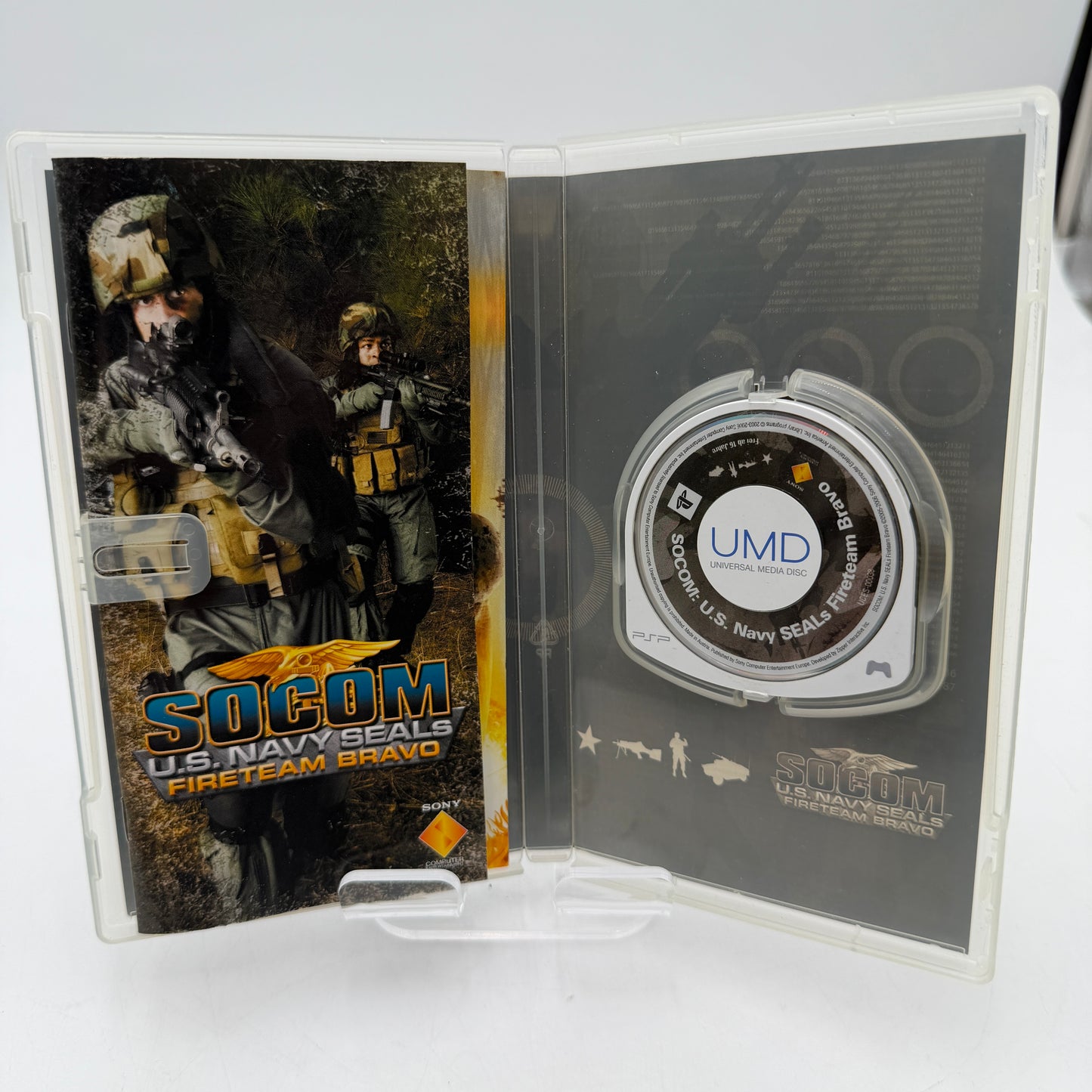 PSP SOCOM US Navy Seals Fireteam Bravo Video Game with Box