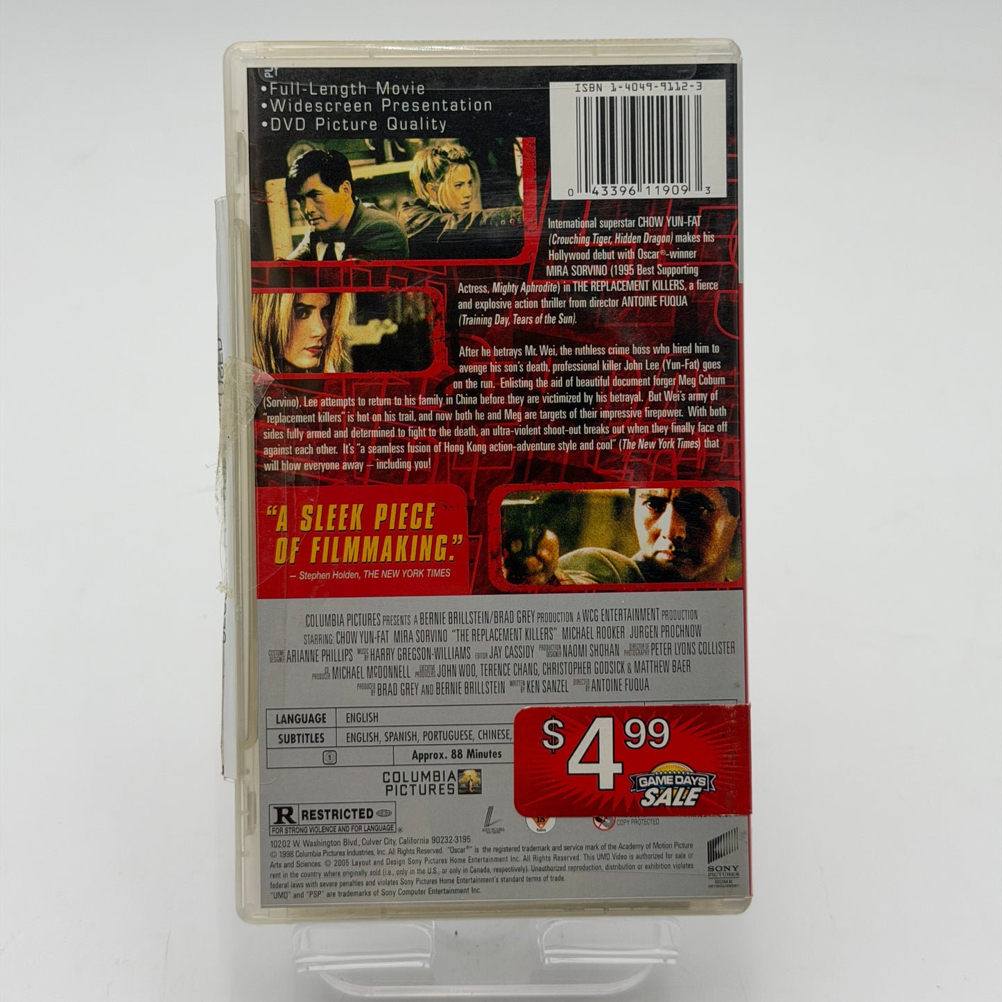 PSP The Replacement Killers UMD Video Game Used with Box