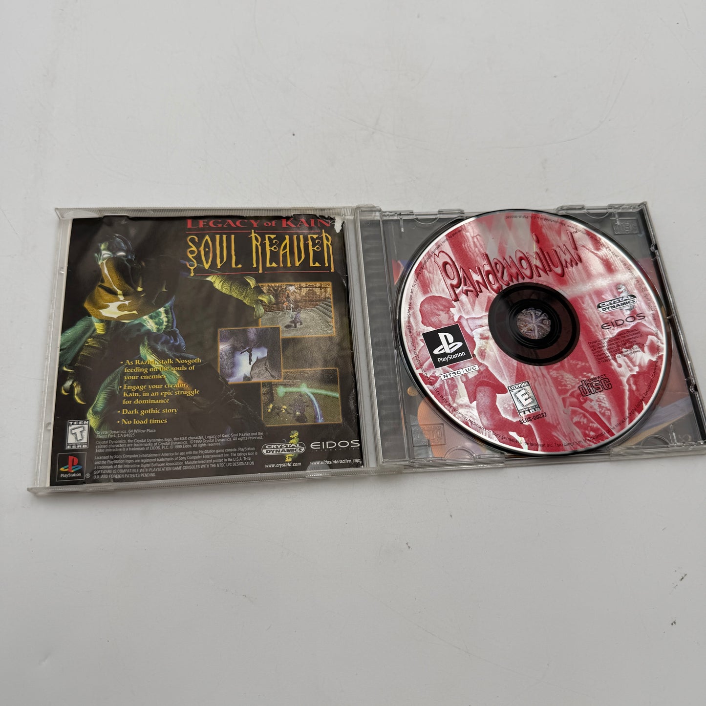 Pandemonium Video Game for PlayStation PS1 Complete w/ Case, Manual & Inserts