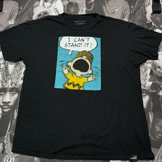 Peanuts x Super 7 Angry Charlie Brown Tee Sz XXL