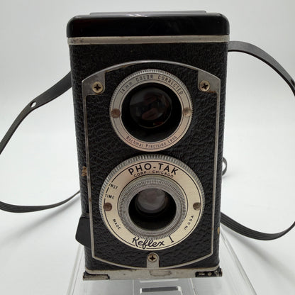 Pho-Tak Reflex Twin Lens Reflex I Camera 50s Black Used