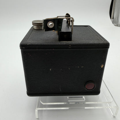 Pho-Tak Vintage Traveler 120 Roll Film Metal Box Camera Plus Extras!