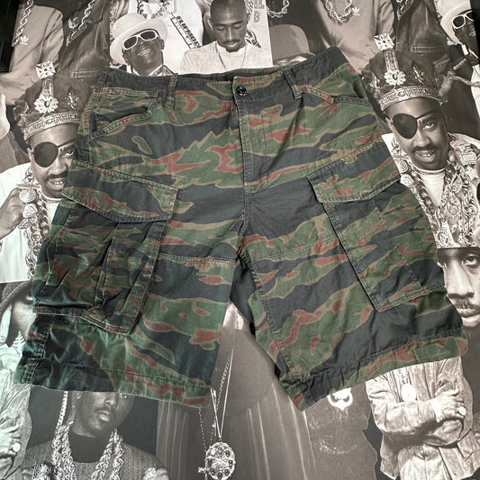 G-Star Raw Camouflage Cargo Shorts Size 34