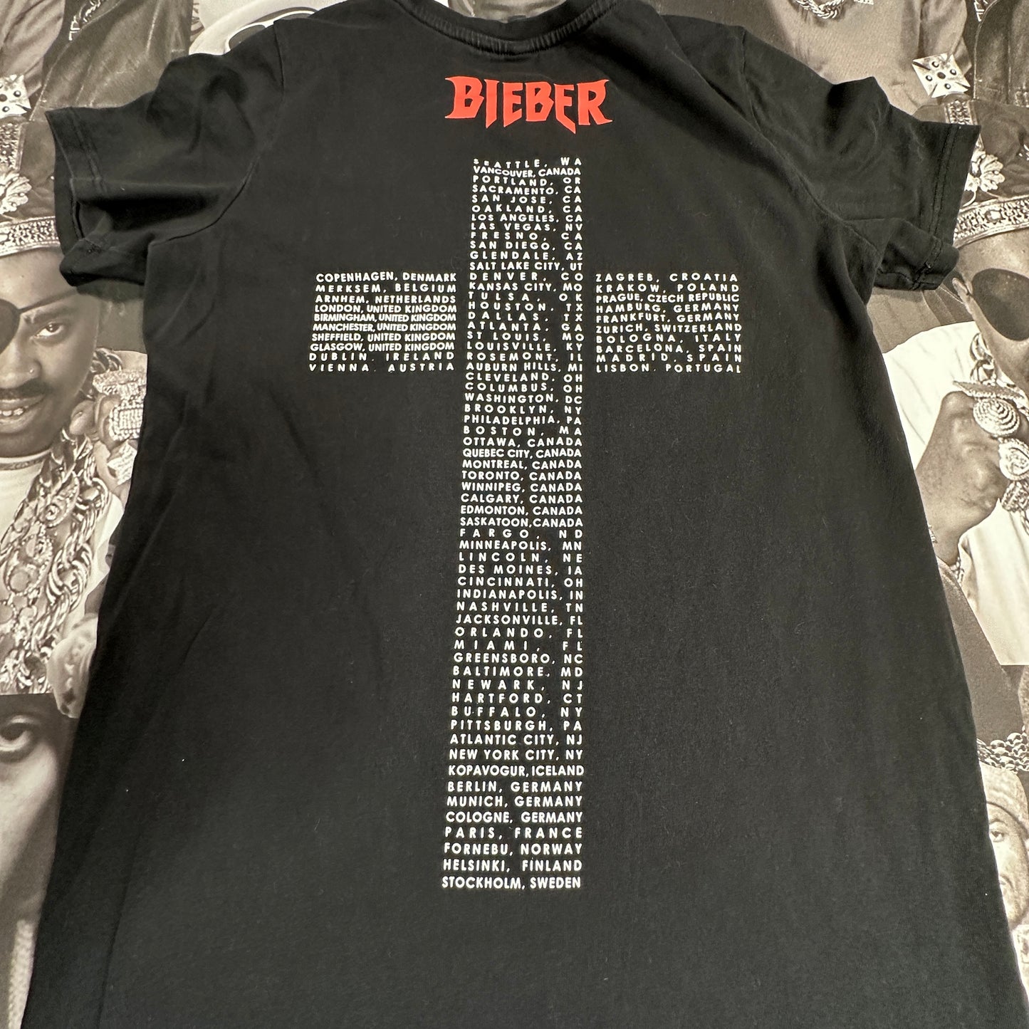 Justin Bieber H&M Divided Justin Forever Tour Shirt Women's Dress Size 8