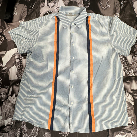 Michael Kors Short Sleeve Button Down Dress Shirt XL