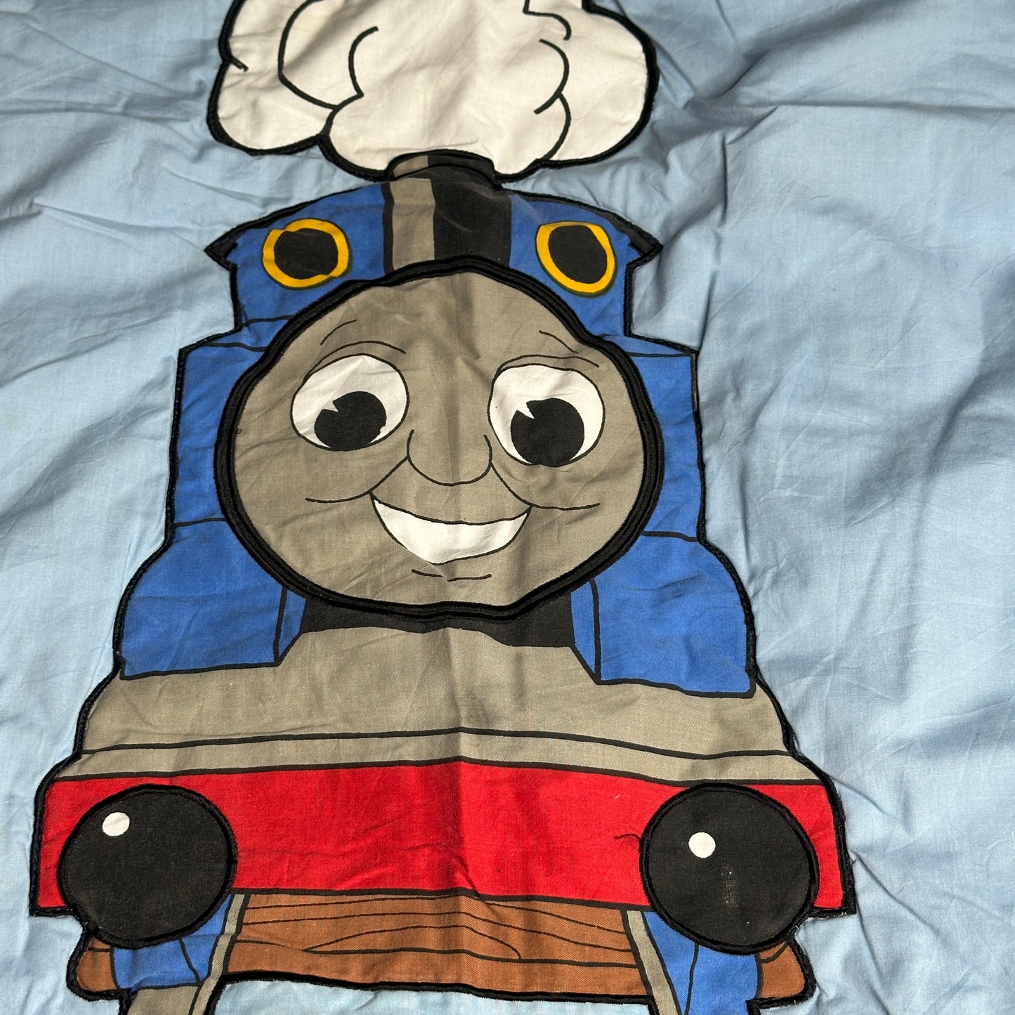 Vintage Thomas & Friends Train Engine Baby /Toddler Size Quilt Blanket by Quiltex